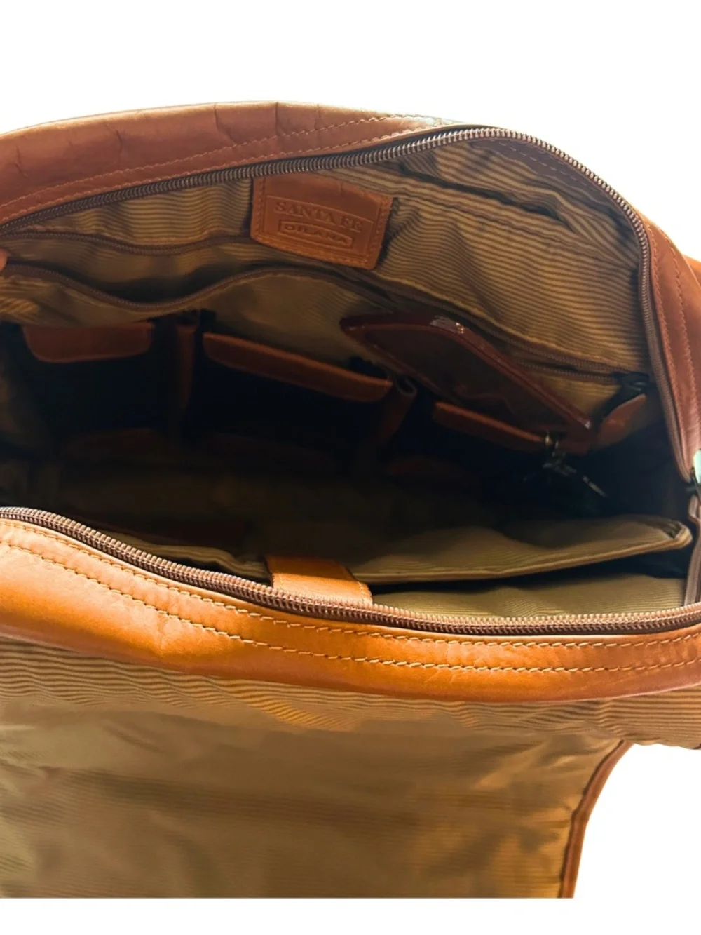 Santa Fe Dilana Leather Shoulder Strap Laptop Bag/ Briefcase
